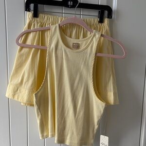 Free people mini skirt set size small! NWT